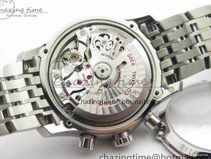 0402 De Ville Chronograph SS OMF 1:1 Best Edition Black Dial On SS Bracelet A Attractive 8150